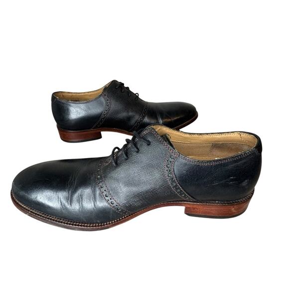 Cole Haan Williams Saddle Oxford Dress Shoe Black Leather Size 8 main image 3
